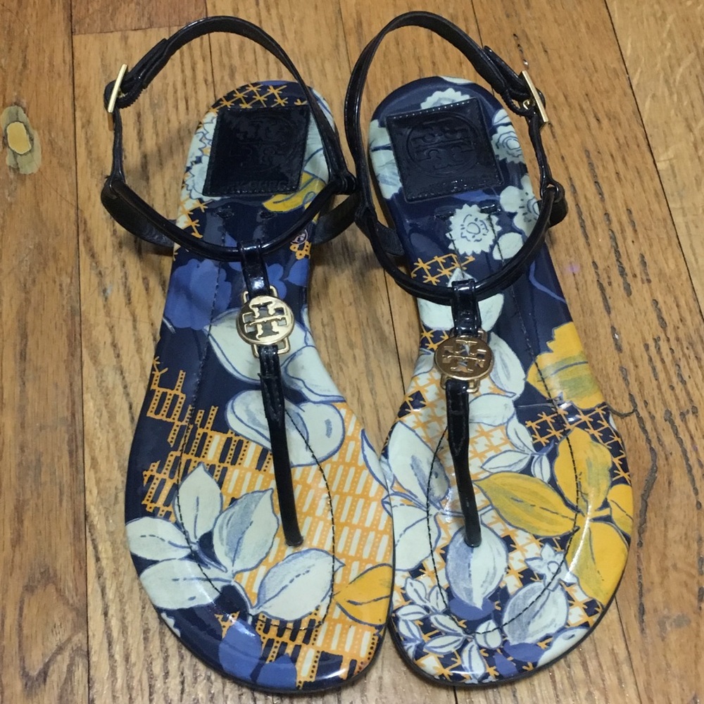 Tory Burch Navy Sandals